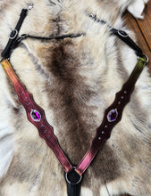 Load image into Gallery viewer, Euphoria Color shift cross-over Gem bridle