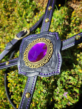 Load image into Gallery viewer, Purple Passion Fantasy Gem bit bridle