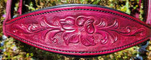 Load image into Gallery viewer, Western Floral Tooled Padded Bitless Sidepull set