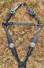 Load image into Gallery viewer, Rainbow Unicorn bit bridle set