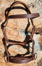 Load image into Gallery viewer, Mini horse leather sidepull