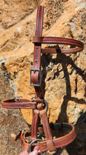 Load image into Gallery viewer, Mini horse leather sidepull