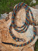 Load image into Gallery viewer, Rainbow hardware leather halter