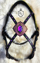 Load image into Gallery viewer, Euphoria Color shift cross-over Gem bridle