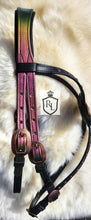 Load image into Gallery viewer, Euphoria Color shift cross-over Gem bridle