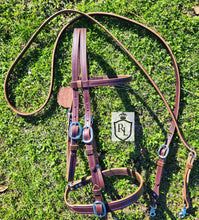 Load image into Gallery viewer, Brown working bit bridle