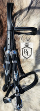Load image into Gallery viewer, LIMITED EDITION Black/silver baroque bridle