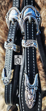 Load image into Gallery viewer, LIMITED EDITION Black/silver baroque bridle