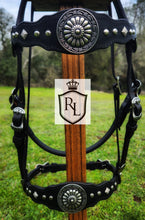 Load image into Gallery viewer, Western dressage bridle