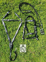 Load image into Gallery viewer, LIMITED EDITION Black/silver baroque bridle