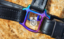 Load image into Gallery viewer, Rainbow hardware leather halter