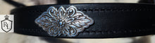 Load image into Gallery viewer, Silver and black Western Show halter