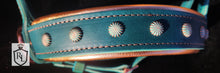 Load image into Gallery viewer, Copper patina padded bitless bridle