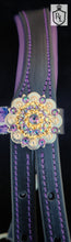 Load image into Gallery viewer, Purple Toile sidepull