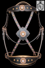 Load image into Gallery viewer, Copper Blush Padded Crossover Sidepull