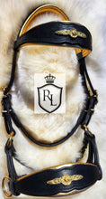 Load image into Gallery viewer, Metallic Padded Baroque bitless sidepull