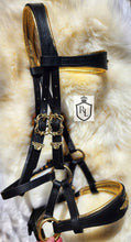 Load image into Gallery viewer, Metallic Padded Baroque bitless sidepull