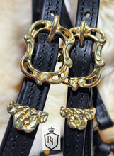 Load image into Gallery viewer, Metallic Padded Baroque bitless sidepull