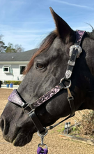Load image into Gallery viewer, Deep purple Rose halter set