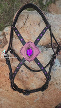 Load and play video in Gallery viewer, Euphoria Color shift cross-over Gem bridle