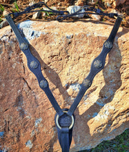 Load image into Gallery viewer, Scalloped celtic bit bridle and breast collar set