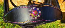 Load image into Gallery viewer, Midnight Rainbow bitless bridle