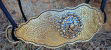 Load image into Gallery viewer, Western Gold + Bling Bitless cross-over bridle