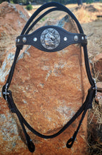 Load image into Gallery viewer, Unicorn bling bit bridle and breast collar set