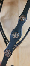 Load image into Gallery viewer, Scalloped celtic bit bridle and breast collar set