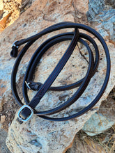 Load image into Gallery viewer, Stitched & lined english style loop reins
