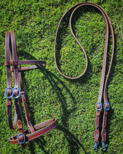 Load image into Gallery viewer, Brown working bit bridle