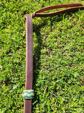 Load image into Gallery viewer, Adjustable mounted archery/gaming reins with rawhide slide
