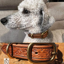 Load image into Gallery viewer, Tooled Dog Collar