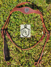 Load image into Gallery viewer, Celtic heart bit bridle