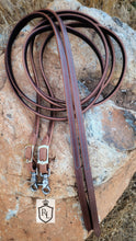 Load image into Gallery viewer, Harness leather lined split reins