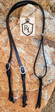 Load image into Gallery viewer, Adjustable mounted archery/gaming reins with rawhide slide