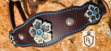 Load image into Gallery viewer, Blue Crystal Flower Bridle set