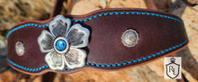 Load image into Gallery viewer, Blue Crystal Flower Bridle set