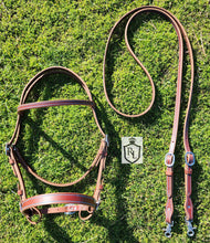 Load image into Gallery viewer, Brown working bit bridle