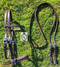 Load image into Gallery viewer, Brown working bit bridle