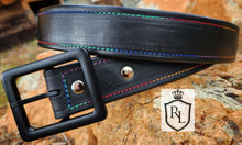 Load image into Gallery viewer, Plain Stitched and lined belt