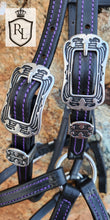 Load image into Gallery viewer, Western Bitless sidepull with rawhide accented noseband