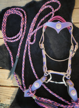 Load image into Gallery viewer, The Jewel Box Mecate bridle set
