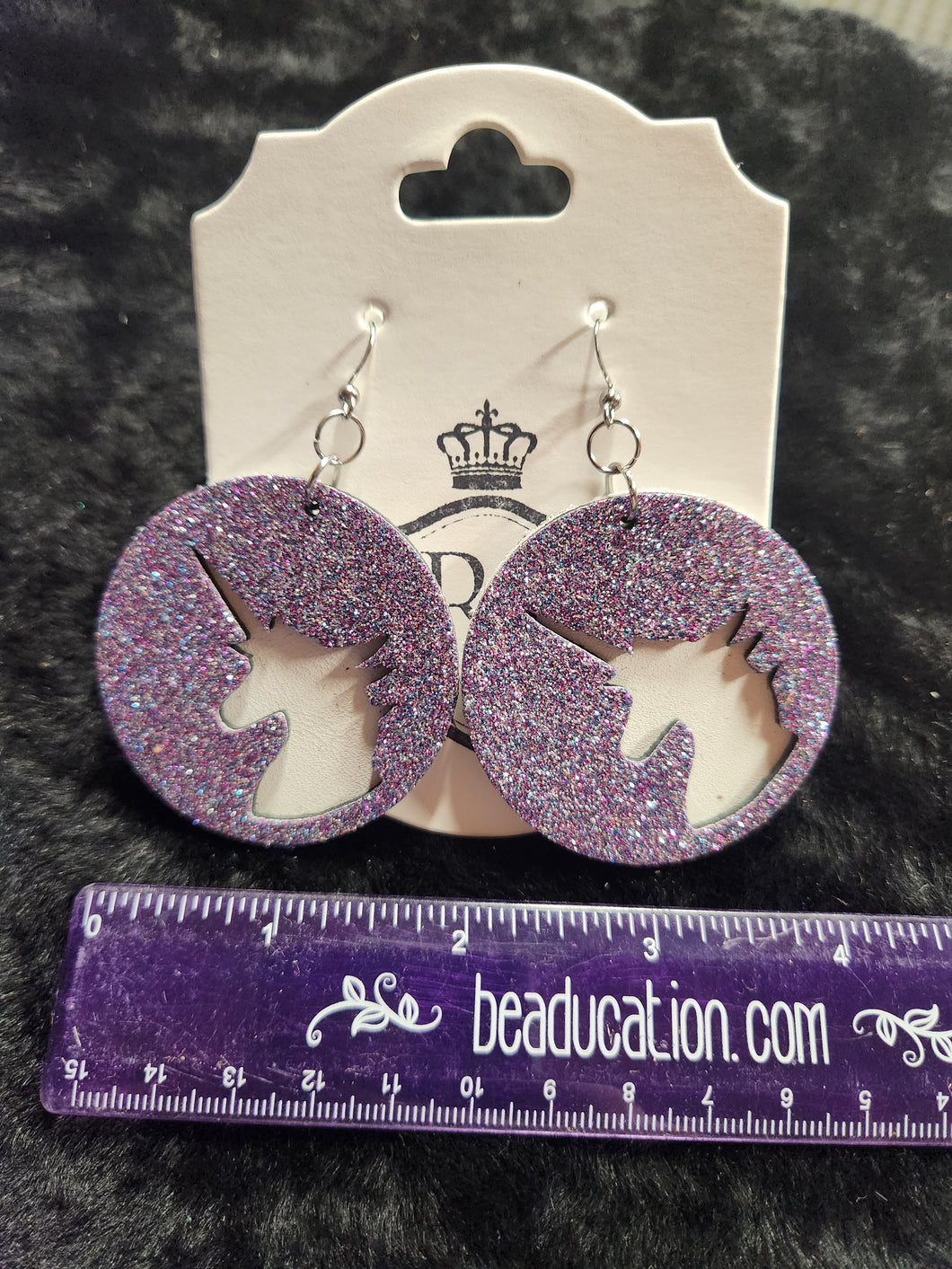 Purple unicorn dangles