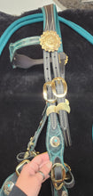 Load image into Gallery viewer, Sea of Moons mecate bridle set

