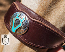 Load image into Gallery viewer, Turquoise sparkle padded bitless sidepull bridle and rein set
