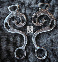 Load image into Gallery viewer, Baroque S shaped hackamore shanks
