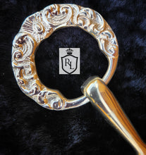 Load image into Gallery viewer, Fancy Ring baroque 3 piece snaffle bit
