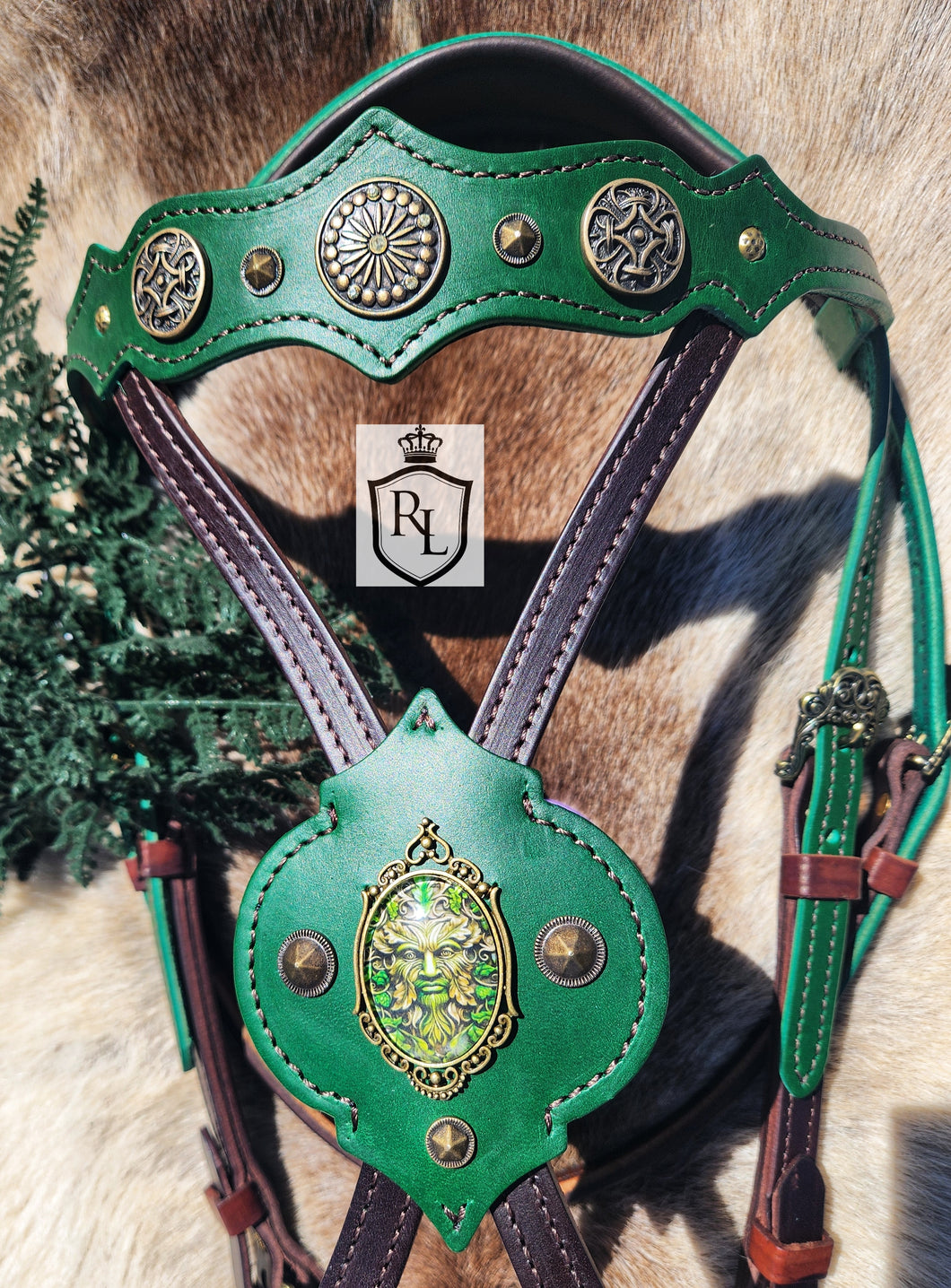 The Green Man Celtic Bridle