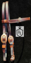 Load image into Gallery viewer, Brown/copper celtic bridle (average horse size)
